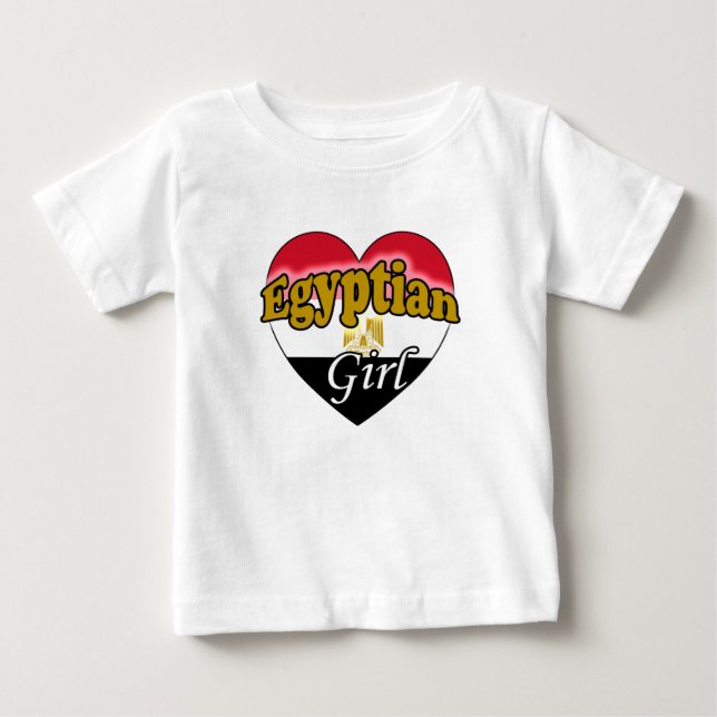 T-shirt Pour Bébé Fille égyptienne (Devant)