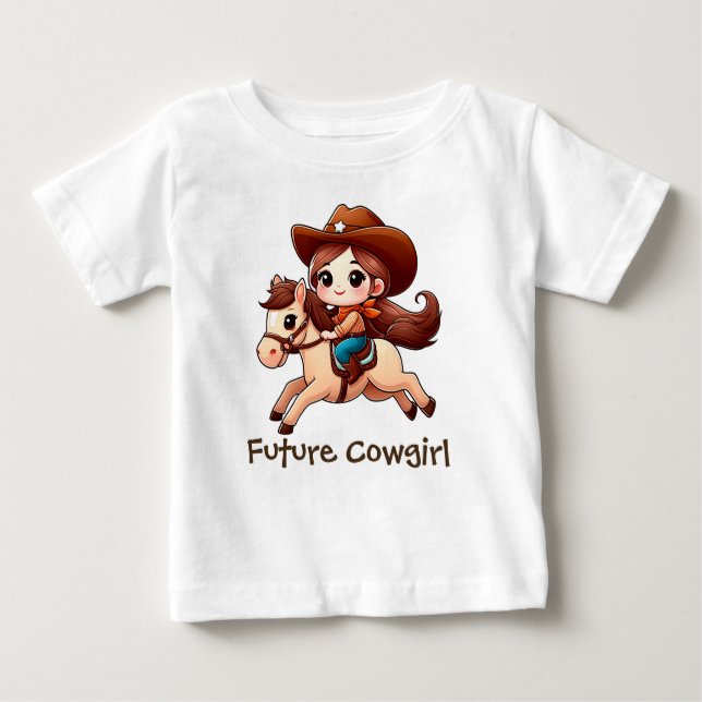 T-shirt Pour Bébé Fille-fille mignonne (Devant)
