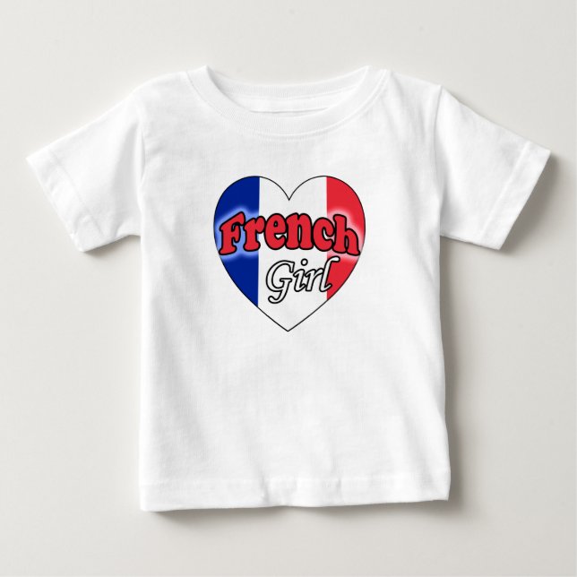 T-shirt Pour Bébé Fille française (Devant)