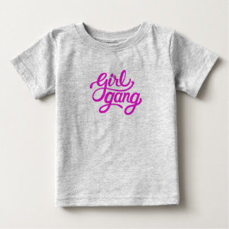 T-shirt Pour Bébé fille gang rose
