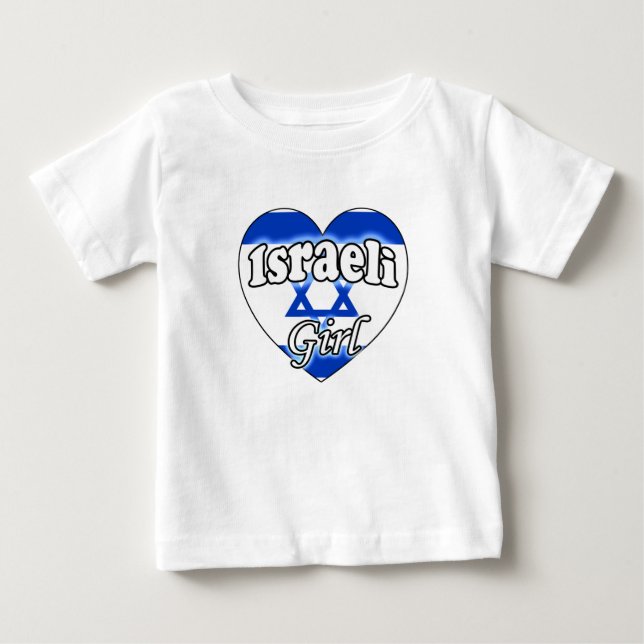 T-shirt Pour Bébé Fille israélienne (Devant)