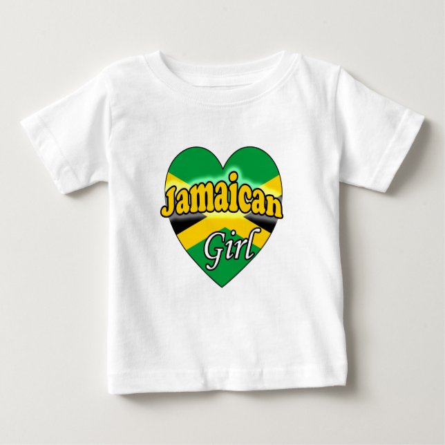 T-shirt Pour Bébé Fille jamaïcaine (Devant)