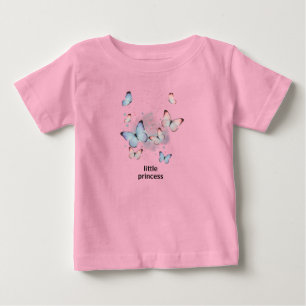 T-shirt pour bébé fille jolie papillon Petite Prin