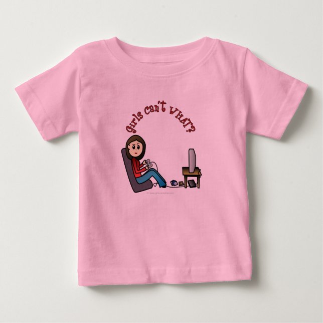 T-shirt Pour Bébé Fille Joueuse Lumière (Devant)