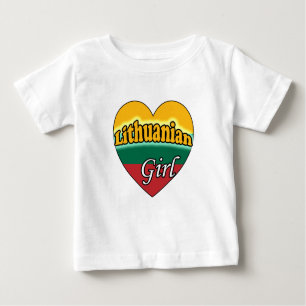 T-shirt Pour Bébé Fille lituanienne
