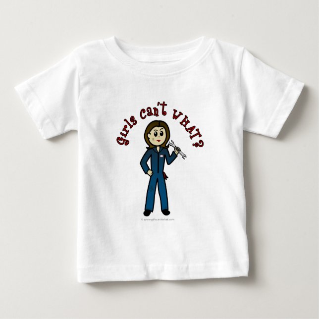 T-shirt Pour Bébé Fille mécanique légère (Devant)