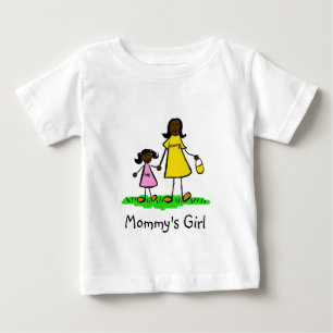 T-shirt Pour Bébé Fille mère et fille de maman Chemises d'art de fam
