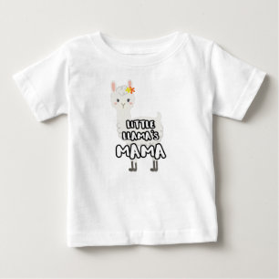 T-shirt Pour Bébé Fille mère jumelle Petites lamas maman