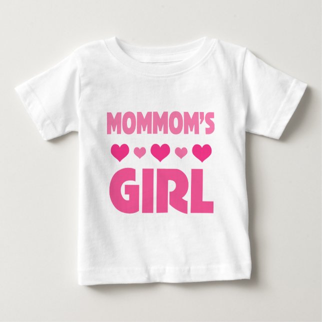 T-shirt Pour Bébé Fille Mommoms (Devant)
