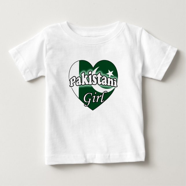 T-shirt Pour Bébé Fille pakistanaise (Devant)