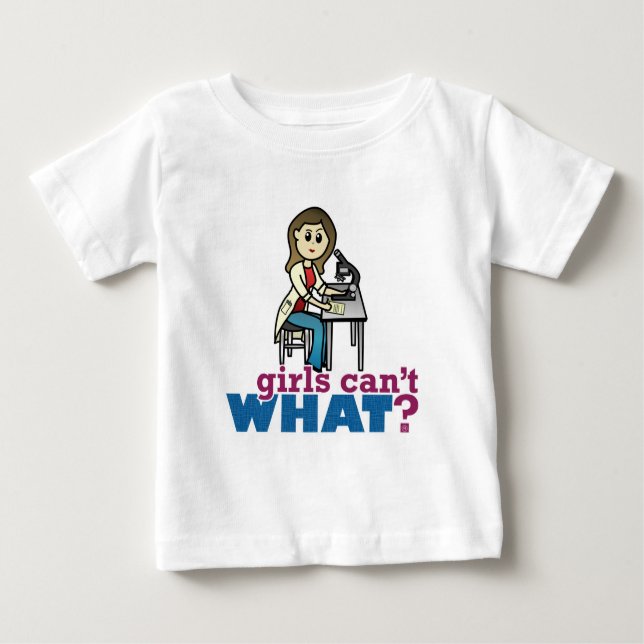 T-shirt Pour Bébé Fille scientifique (Devant)