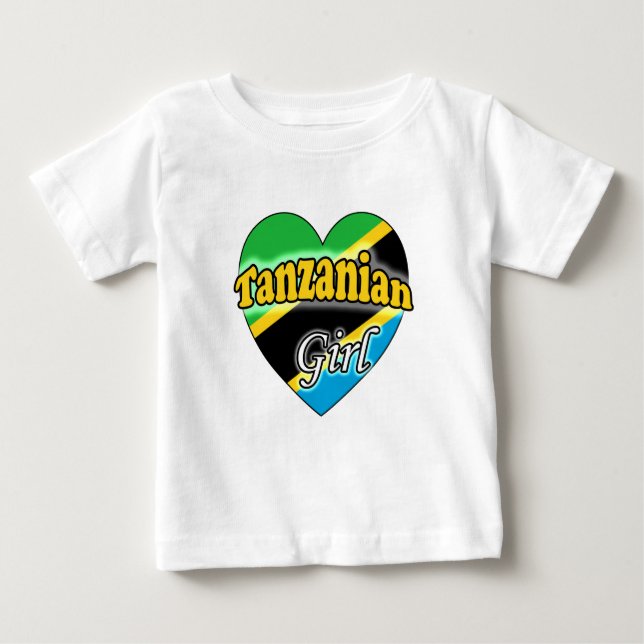 T-shirt Pour Bébé fille tanzanienne (Devant)