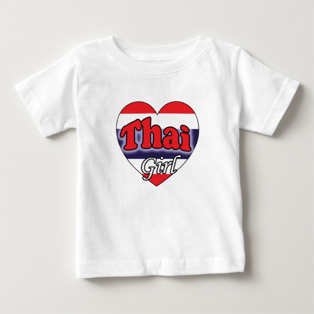 T-shirt Pour Bébé Fille thaïlandaise (Devant)