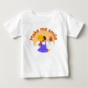 T-shirt Pour Bébé Fille Waving and Smiling