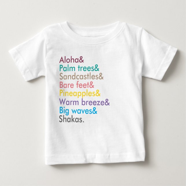 T-shirt Pour Bébé filles aloha sweatshirt (Devant)