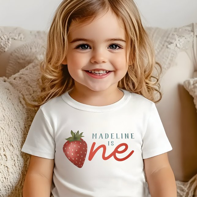 T-shirt Pour Bébé Filles Berry Premier Été Enfants 1er Anniversaire (Créateur téléchargé)