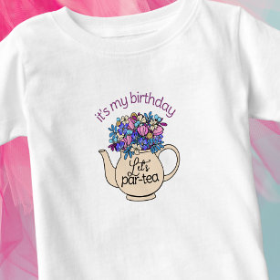 T-shirt Pour Bébé Filles de Par-Tea Anniversaire