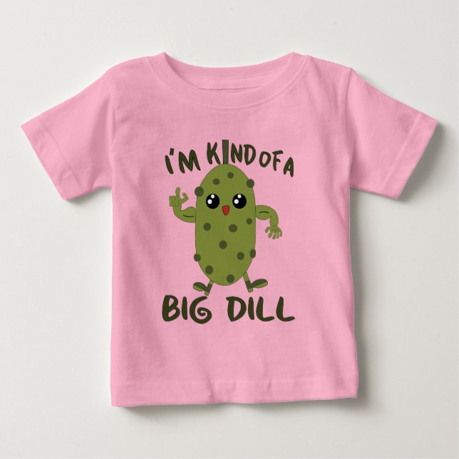 T-shirt Pour Bébé Filles drôles gros dille  (Devant)