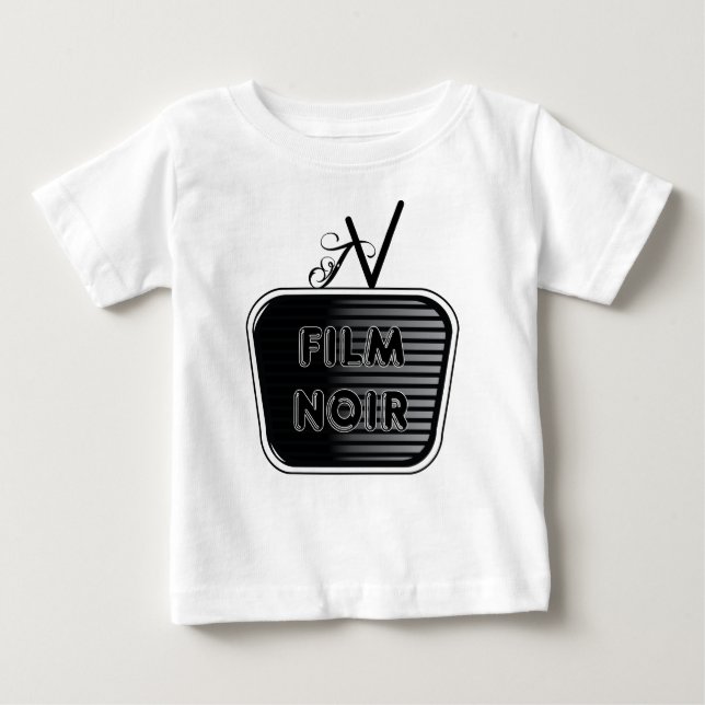 T-shirt Pour Bébé Film Noir (Devant)