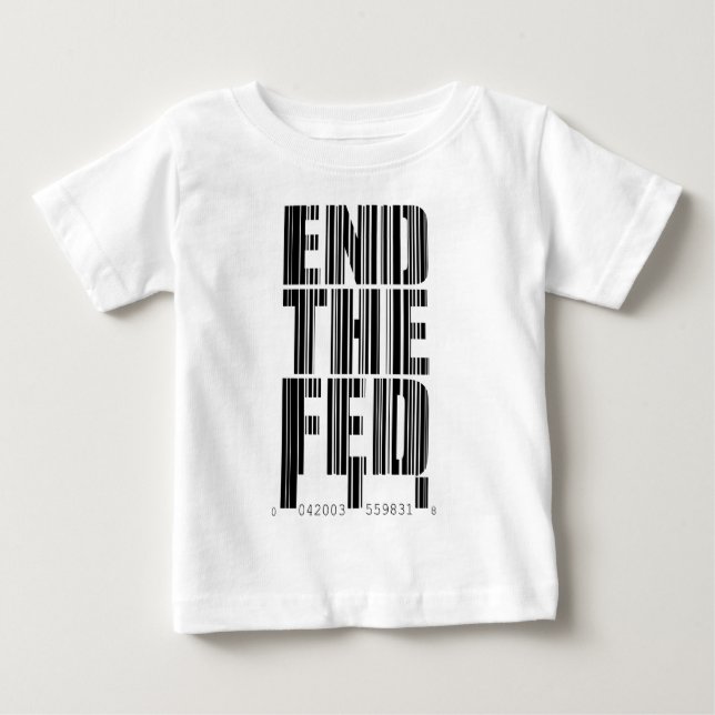 T-shirt Pour Bébé Finissez la chemise de conception de code barres (Devant)