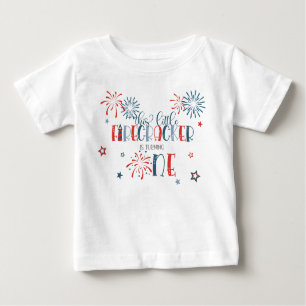 T-shirt Pour Bébé Firecracker tourne une première chemise d'annivers
