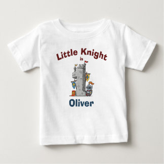 T-shirt Pour Bébé First Birthday Medieval Castle & Knight