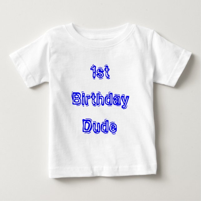 T-shirt Pour Bébé First Birthday Shirt (Devant)