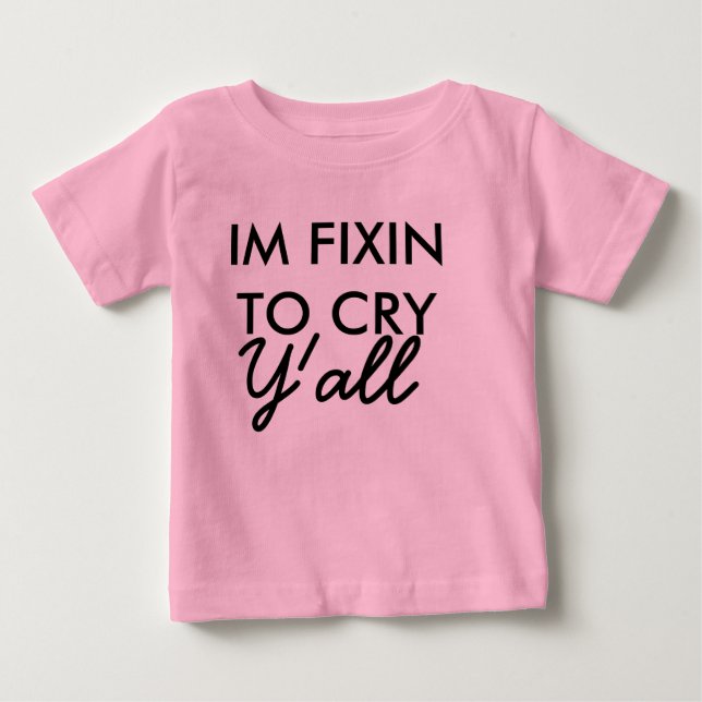 T-shirt Pour Bébé Fixe à Cry Tutu (Devant)