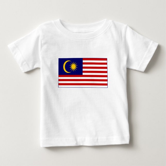 T-shirt Pour Bébé Flag malaisien (Devant)