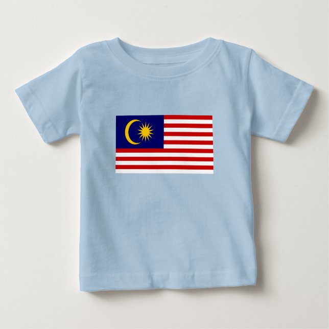 T-shirt Pour Bébé Flag malaisien (Devant)