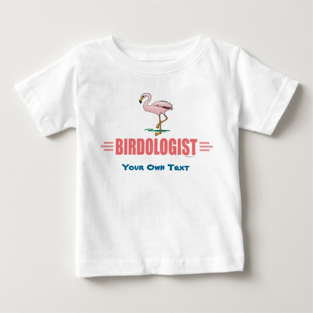 T-shirt Pour Bébé Flamant drôle (Devant)