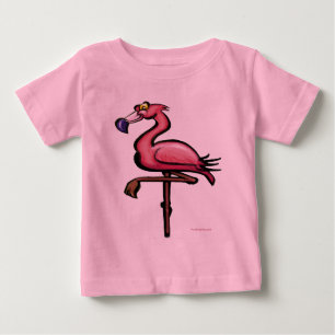 T-shirt Pour Bébé Flamant rose