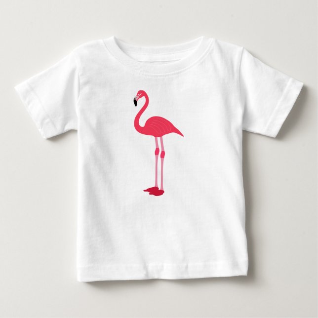 T-shirt Pour Bébé Flamant rose (Devant)
