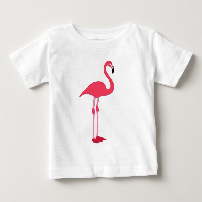 T-shirt Pour Bébé Flamant rose (Devant)