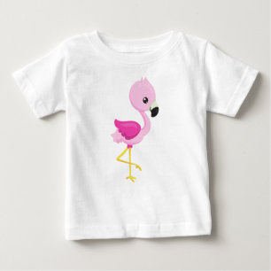 T-shirt Pour Bébé Flamant rose, Flamant rose bébé, Flamant rose rose