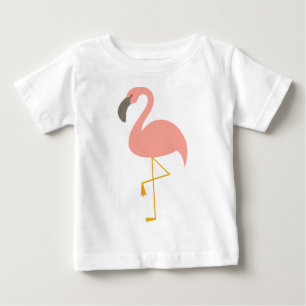 T-shirt Pour Bébé Flamant rose mignon