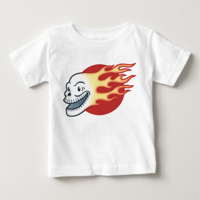 T-shirt Pour Bébé Flameskull - rétro (Devant)