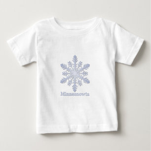 T-shirt Pour Bébé Fléau de neige bleu Minnesnowta