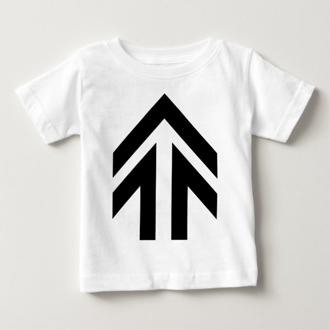 T-shirt Pour Bébé Flèche creux (Devant)