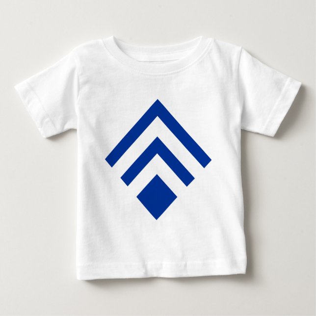 T-shirt Pour Bébé Flèche géométrique 02 - Bleu marine (Devant)