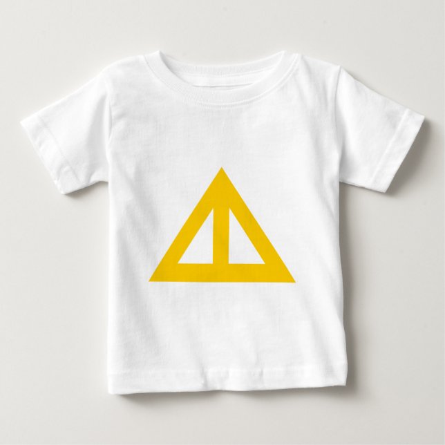 T-shirt Pour Bébé Flèche triangulaire divisée (Devant)