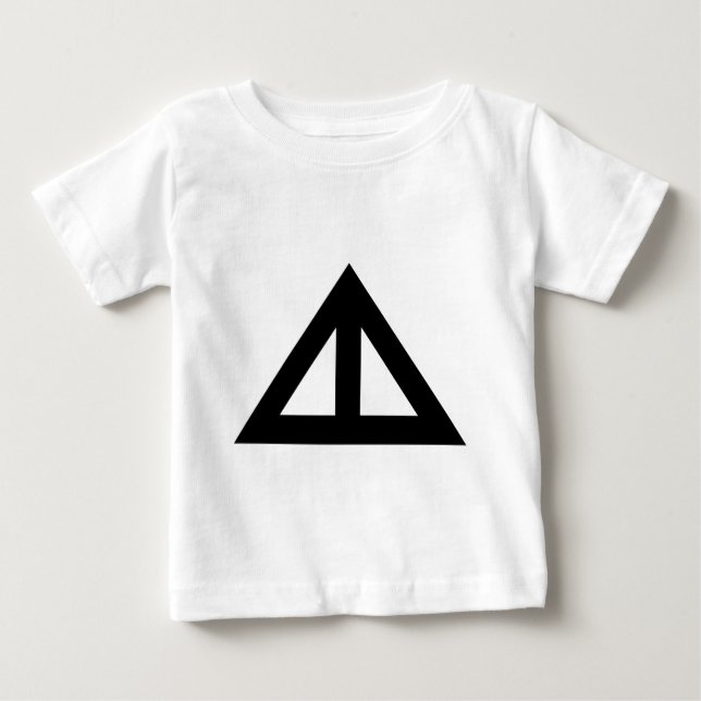 T-shirt Pour Bébé Flèche triangulaire divisée (Devant)