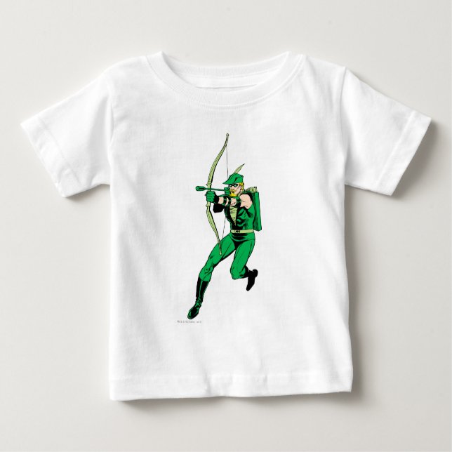 T-shirt Pour Bébé Flèche verte Flèche tournante (Devant)