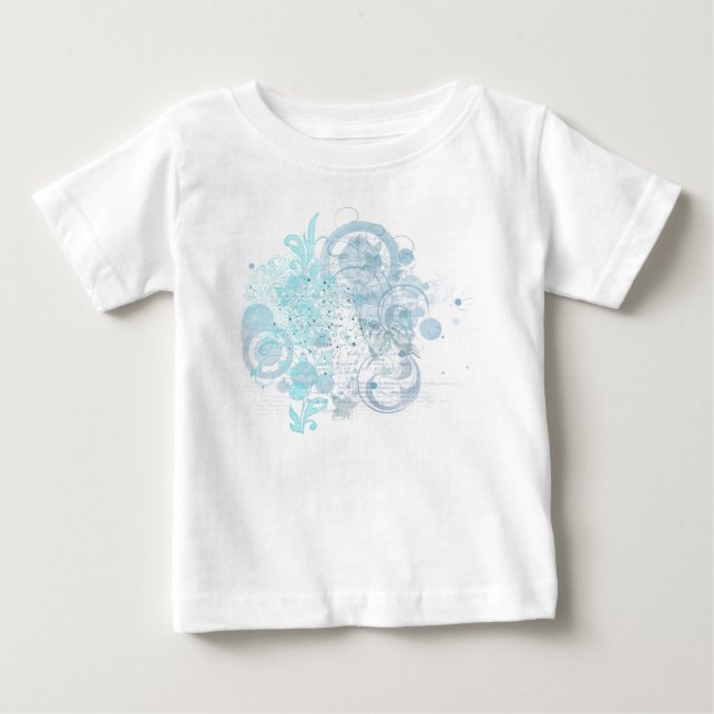 T-shirt Pour Bébé Flèches bleues (Devant)