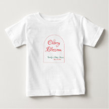Fleur de cerisier en forme d'arche rouge vert baby