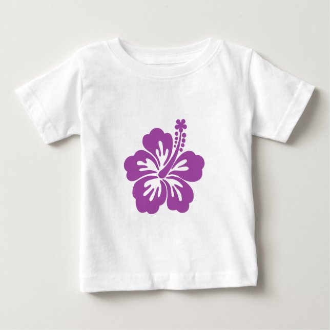T-shirt Pour Bébé fleur de ketmie aloha (Devant)