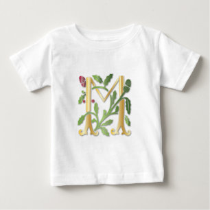 T-shirt Pour Bébé Fleur de lis M Monogramme