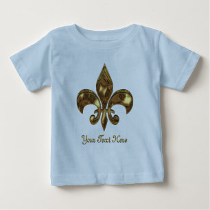 T-shirt Pour Bébé Fleur de lis personnalisable pour bébé