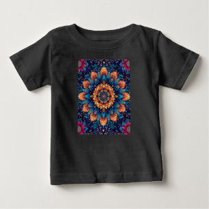 T-shirt Pour Bébé Fleur de mandala Style d'art numérique-23907