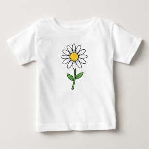 T-shirt Pour Bébé Fleur de marguerite joyeuse